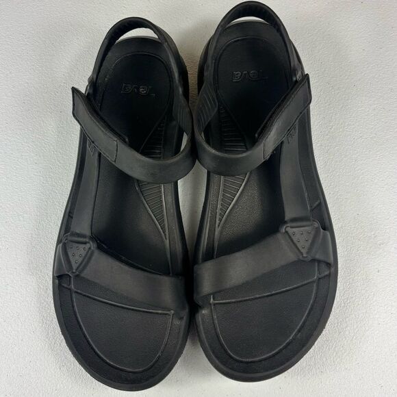 Teva Black Hurricane Drift Sandals Men’s Sz 12 - Picture 5 of 7